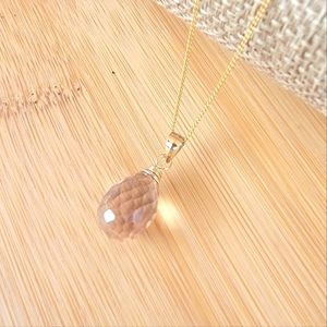 Champagne Mystic Quartz Necklace Crystal Gemstone